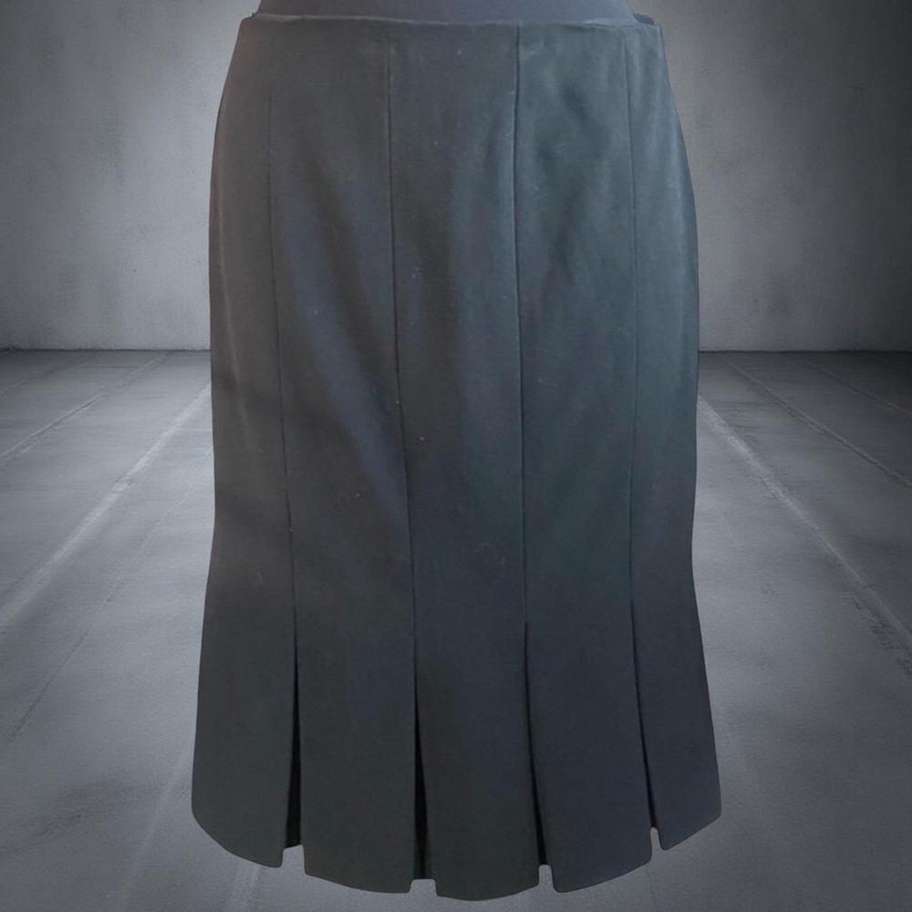 AGB Classic Black Pleated Pencil Skirt
